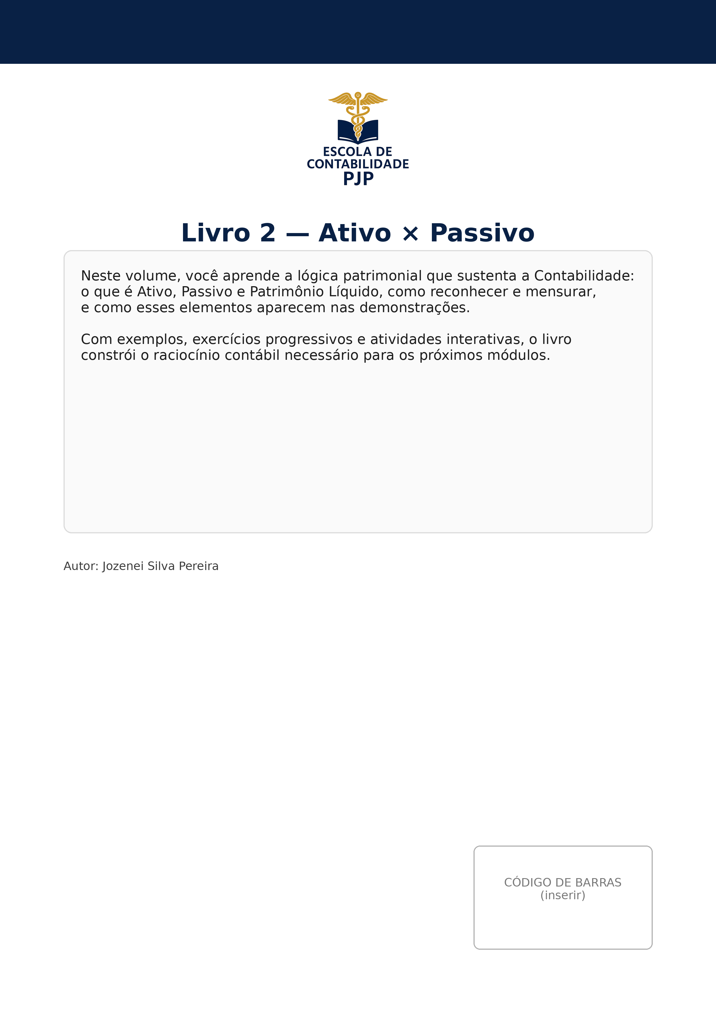 Contracapa oficial do Livro 1